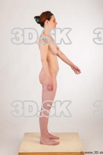 Whole body nude modeling t pose of Nadine 0032